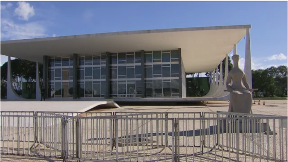 Sede do STF, em Brasília (Foto: Reprodução/TV Globo)