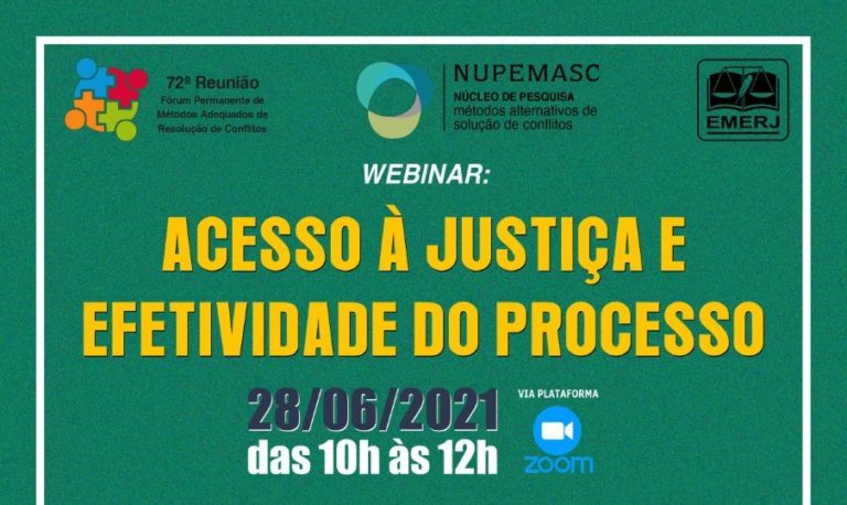 Acesso à Justiça e efetividade do processo serão debatidos na EMERJ ...